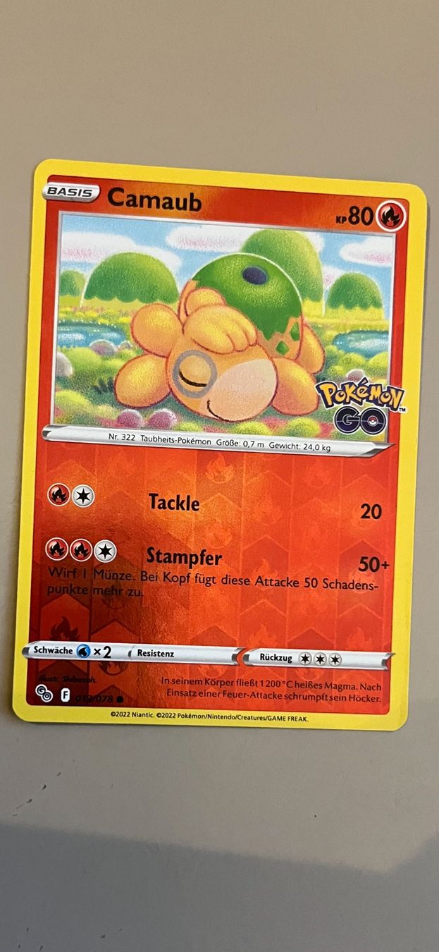Pokémon Sammelbilder & Trading cards: Pokemon Karte Camaub 80 holo – Gebraucht aus Wünnewil von Dreibein