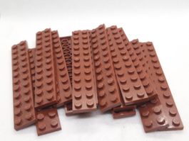 Lego 15 Stk. Plate 2x12 reddish brown (new)