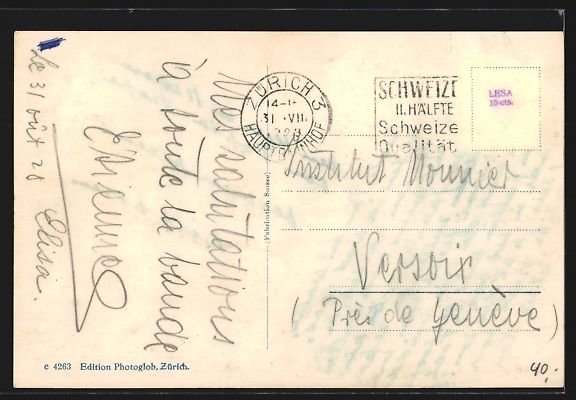 Cartoline postali: Zürich, Bahnhofstrasse mit Strassenbahn – Usato da Berlin venduto da bartko-reher 1