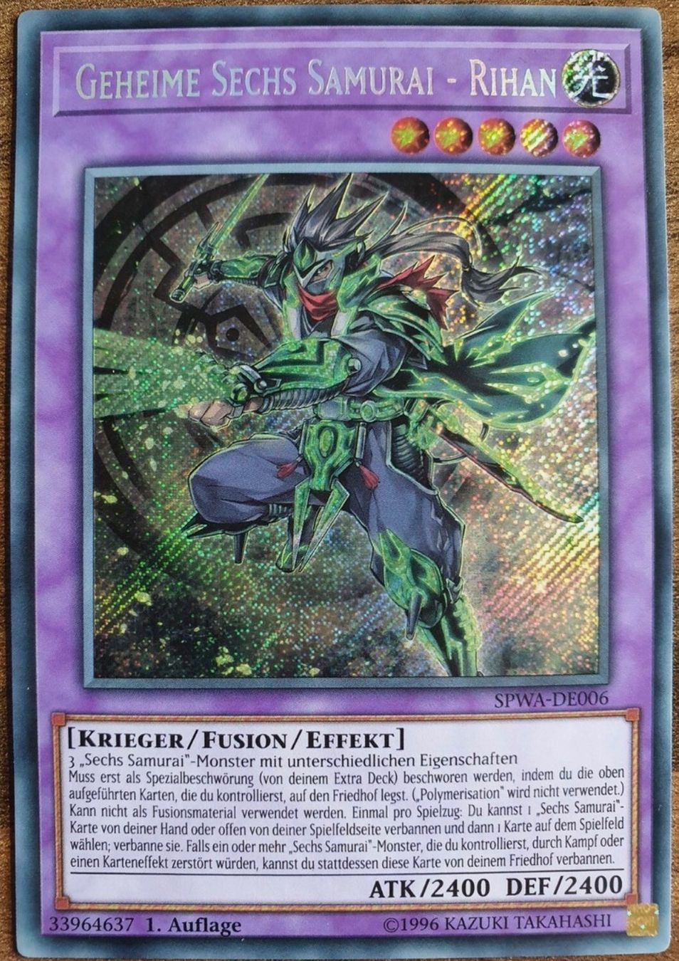 Yugioh Cartes à collectionner: Geheime Sechs Samurai - Rihan | SCR – D'occasion à Altstätten SG par ChangeMaker