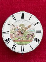 Englisches Spindeluhrwerk um 1840, “Speed the Plough”