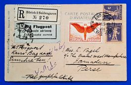 FREMDE FLÜGE AB CH: KAIRO-BAGHDAD FF 22.2 RAF z. bis 1925/26