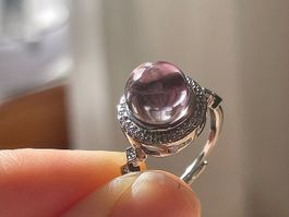 100 % echter Bolivianischer Amethyst – Vintage Edelsteinring