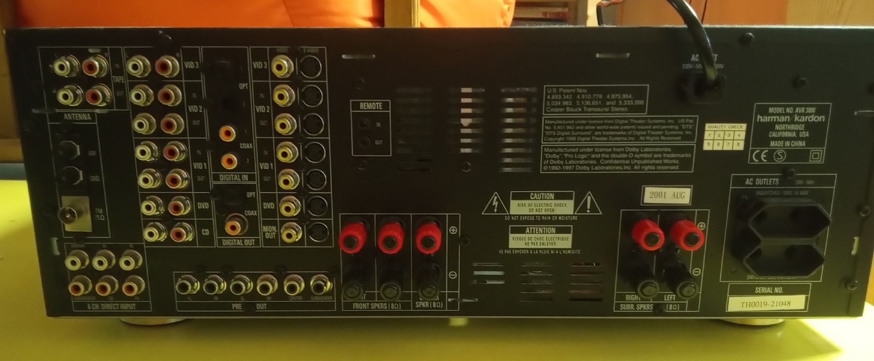 Harman-Kardon Ricevitori: Receiver Harman Kardon AVR 3000 – Usato da Kirchdorf BE venduto da 45000stichworte 5