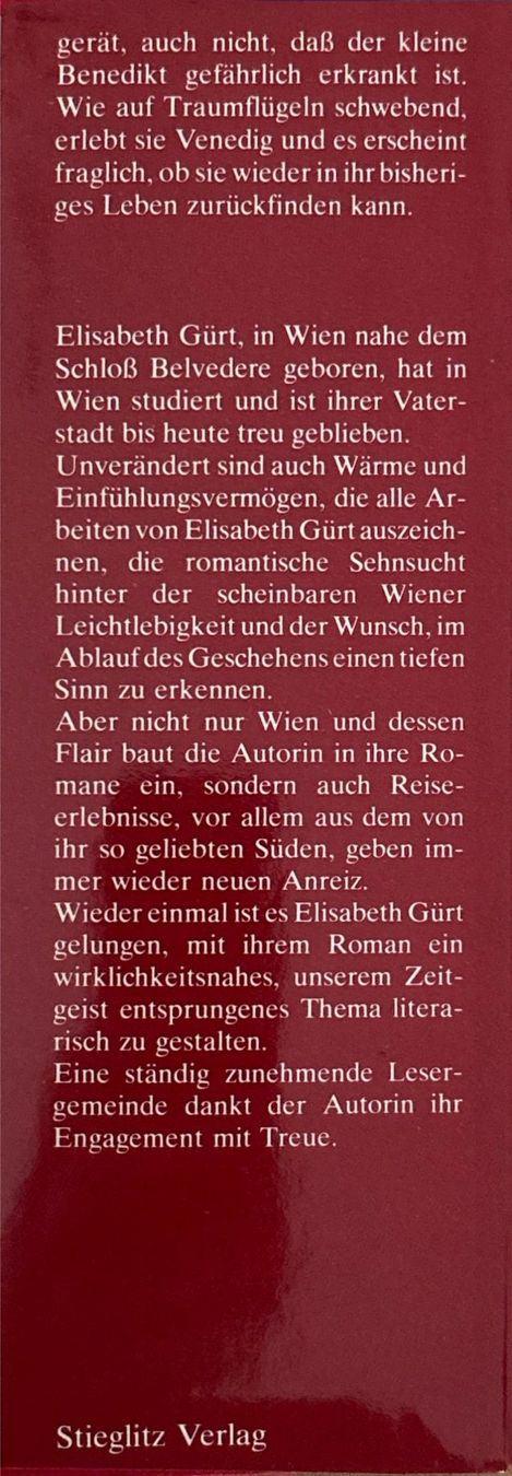 Libri: Und manchmal träum ich von Venedig – Nuovo (secondo la descrizione) da Sarnen venduto da Livres 3