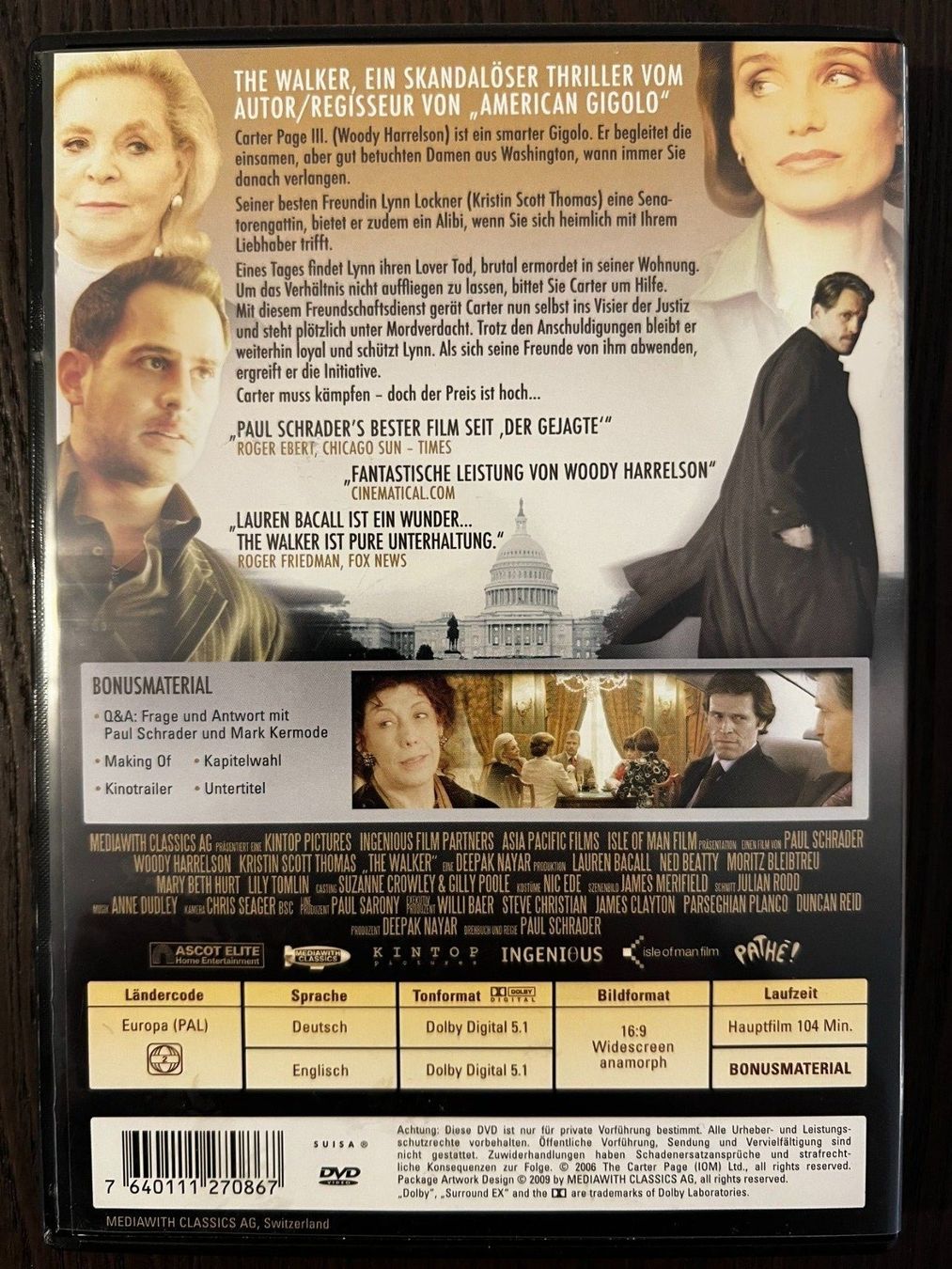 Alle DVDs: The Walker – Gebraucht aus Zürich von FilmFreunde 1