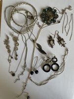 Lot de bijoux en argent