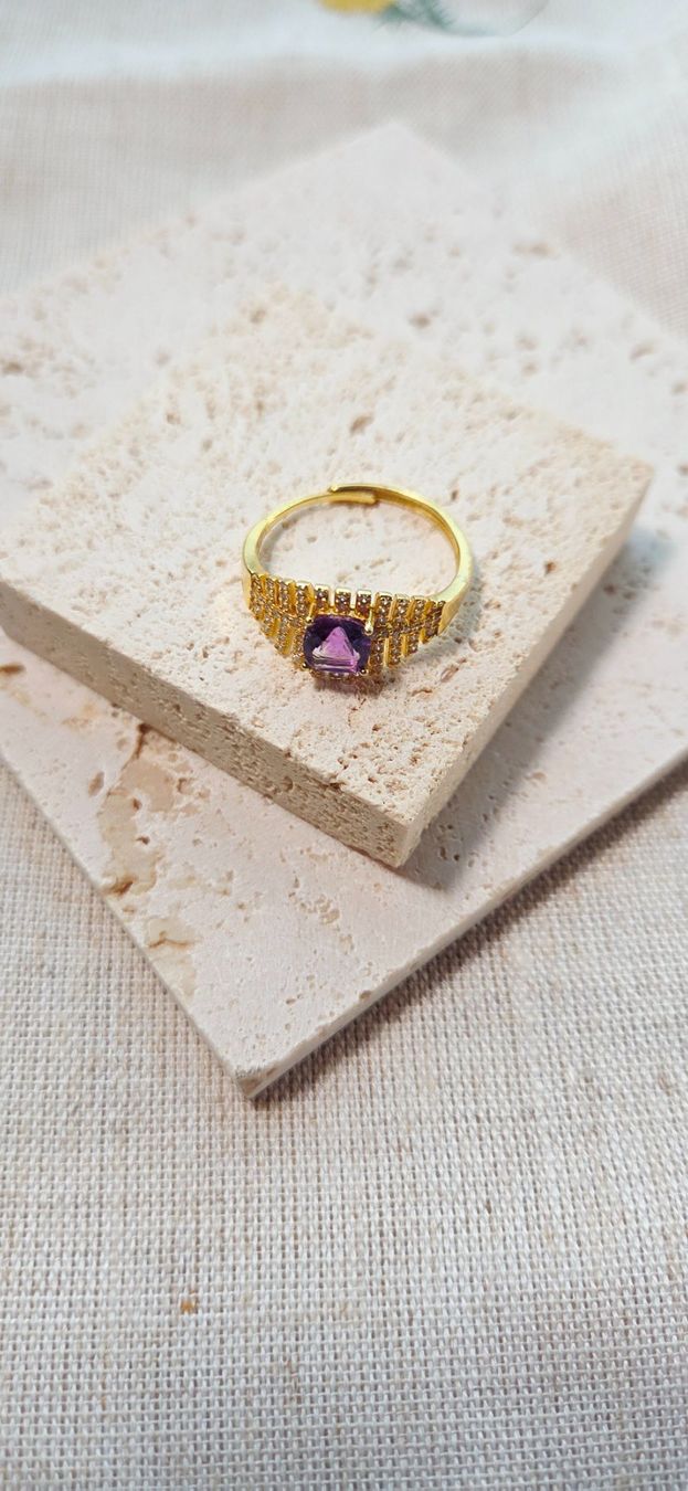 Anelli: NEW - S925 Amethyst Ring (Adjustable) – Nuovo (secondo la descrizione) da Zürich venduto da cin_wcf6 5
