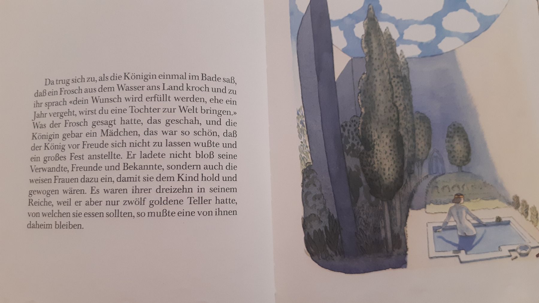 Libri: Dornröschen, Brüder Grimm, Warwick Hutton, Bilderbuch, 1979 – Usato da Oey venduto da Parkplatzbrocki 3