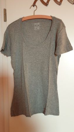 T-Shirt kurzarm, Grau meliert, Esmara S, Baumwolle