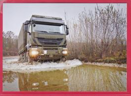 LASTWAGEN 6x6 IVECO, GELÄNDEGÄNGIG MIT BRÜCKE UND SEILWINDE
