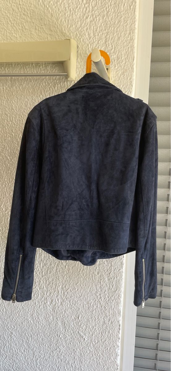 Mango Giacche: Blue Leather Jacket – Usato da Zuoz venduto da noe_g2f5