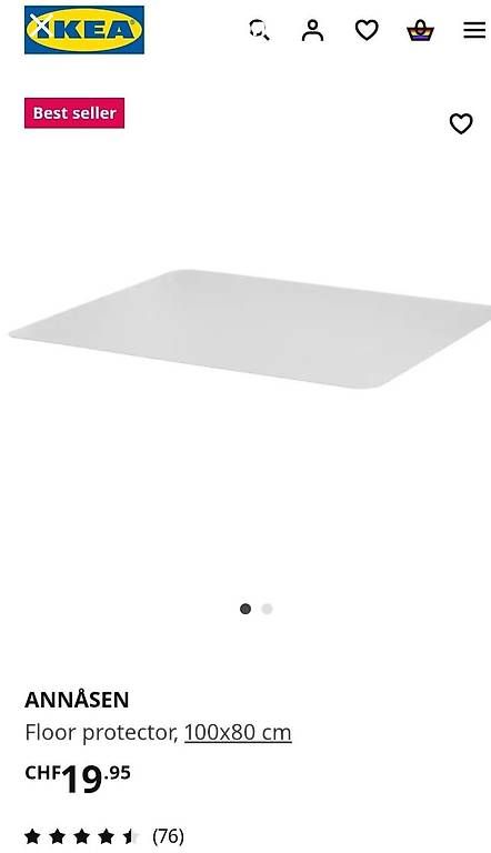 Tappetini fitness: ANNÅSEN, Floor protector, 100x80 cm – Usato da Allschwil venduto da rajmahal