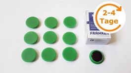 Magnete 10 Stück, 24 mm, grün
