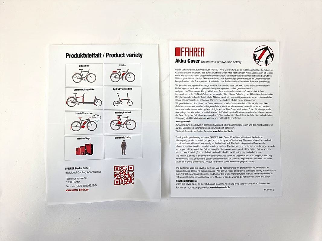 Cover & Protezioni schermo: E-Bike Akku Cover – Nuovo (secondo la descrizione) da Urtenen-Schönbühl venduto da Restwert_Schoenbuehl 1
