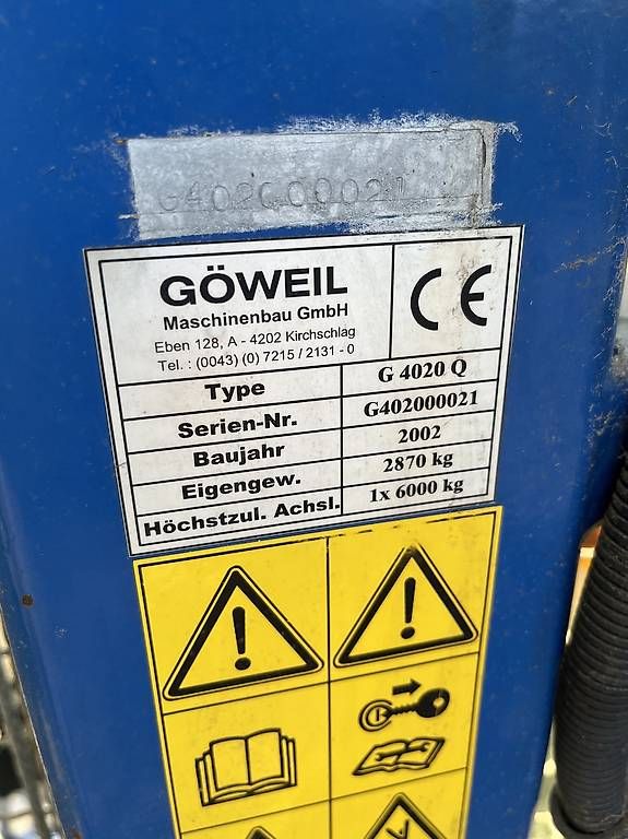 Göweil Tutte le macchine: Göweil Ballenwickler – Usato da Ruswil venduto da seat-driver 3