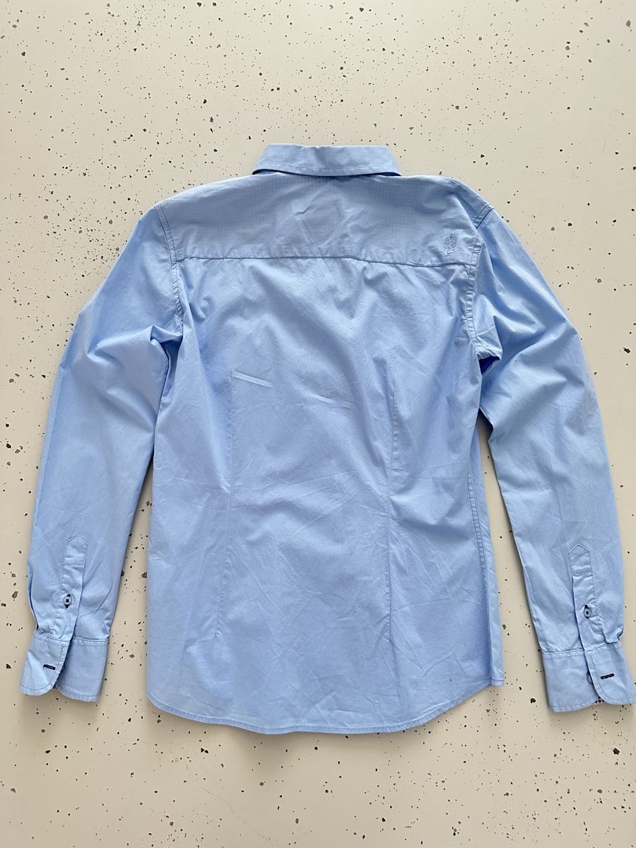 Blusen: Damen Bluse Ganesh hellblau langarm Grösse S klassisch – Neu (gemäss Beschreibung) aus Walzenhausen von auw_sx8w 1