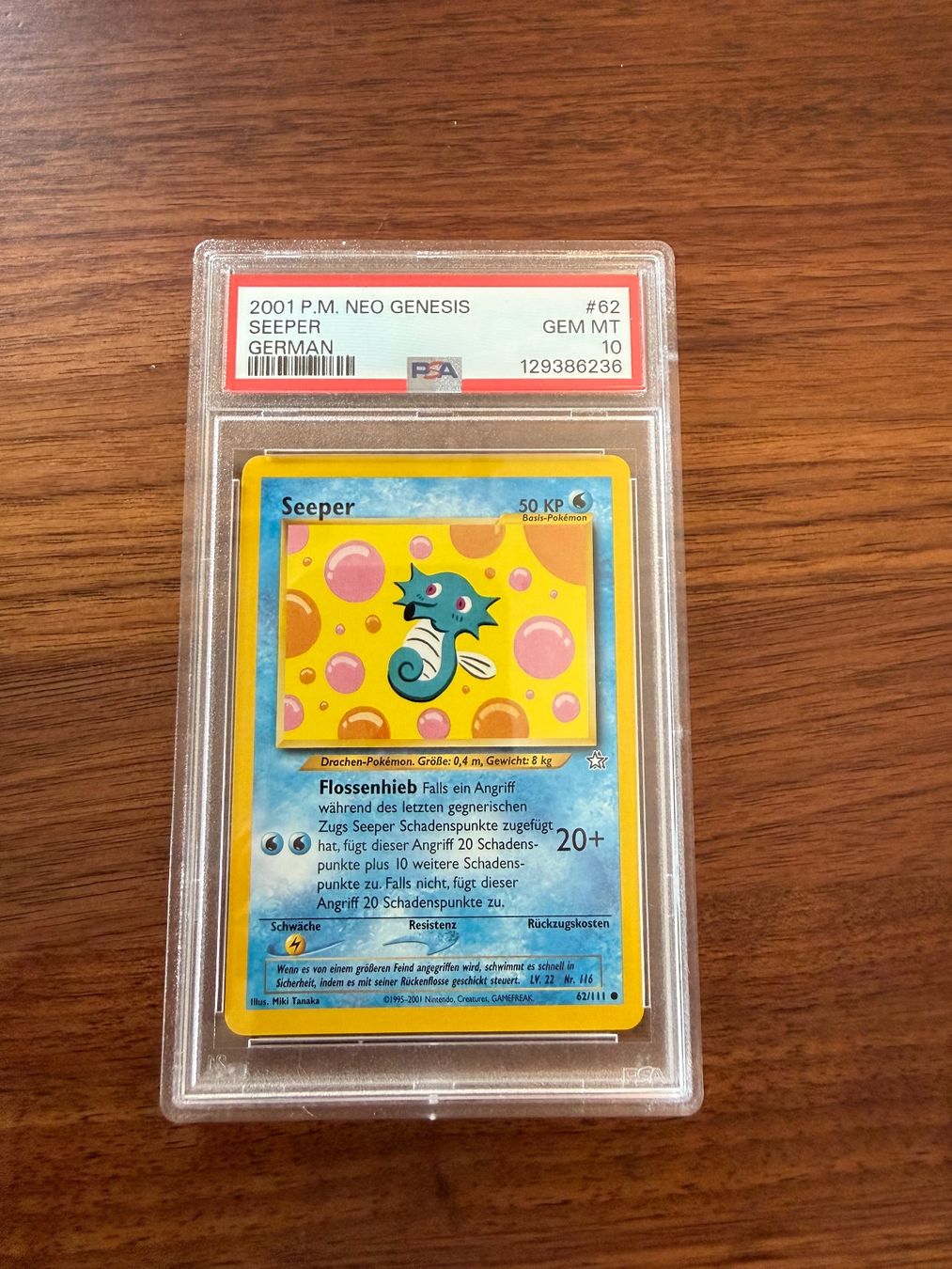 Pokémon Cartes à collectionner: 2001 P.M. Neo Genesis #62 Seeper German - PSA10 – Neuf (Voir description) à Chiggiogna par TheLegend88