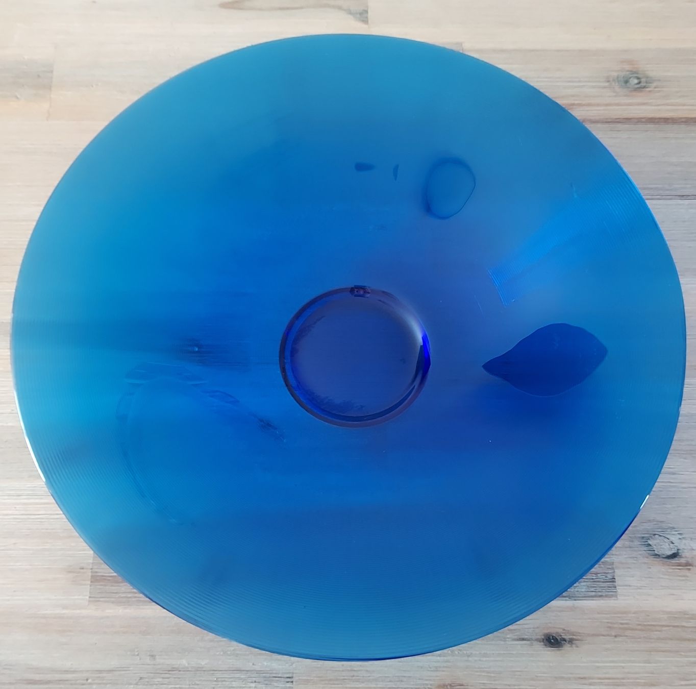 Schalen: Blaue Glas Schale Dekoschale Obstschale 40cm Durchmesser – Gebraucht aus Basel von Mazzo84 1