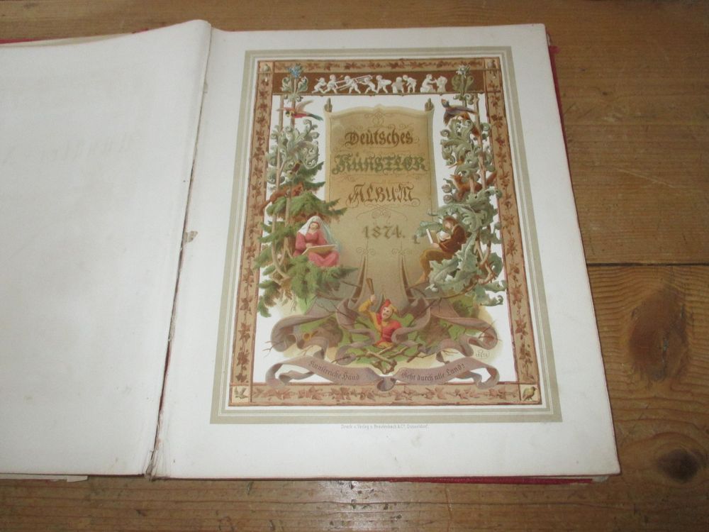 Livres: Deutsches Künstler-Album 1874 – Défectueux à Flims - Dorf par Stagediver 3
