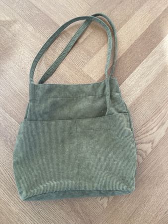 Olive Cord Shopper Bag