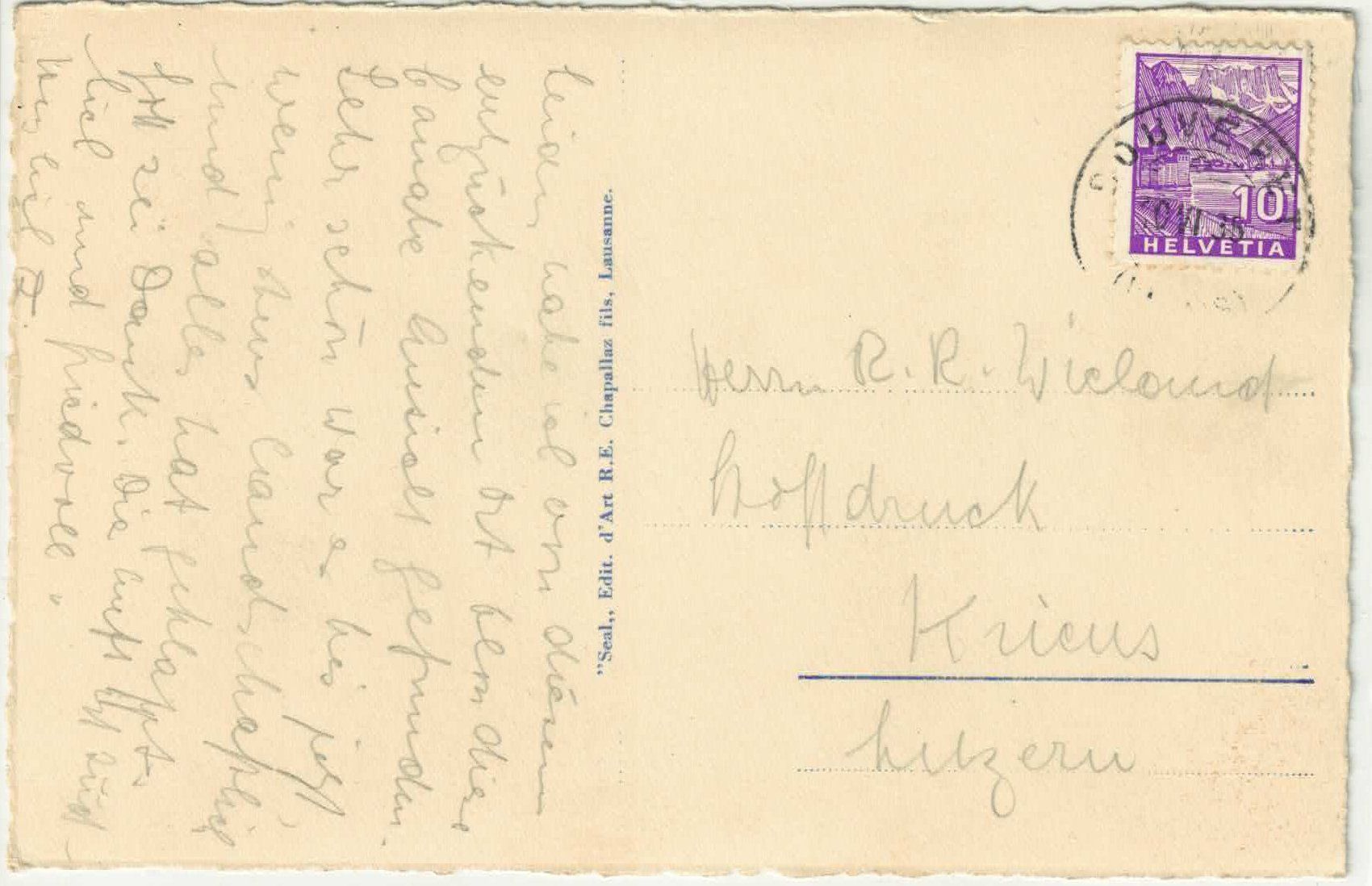 Cartoline postali: Le Bouveret & le Grammont – Usato da Ettingen venduto da Kartenplanet 1