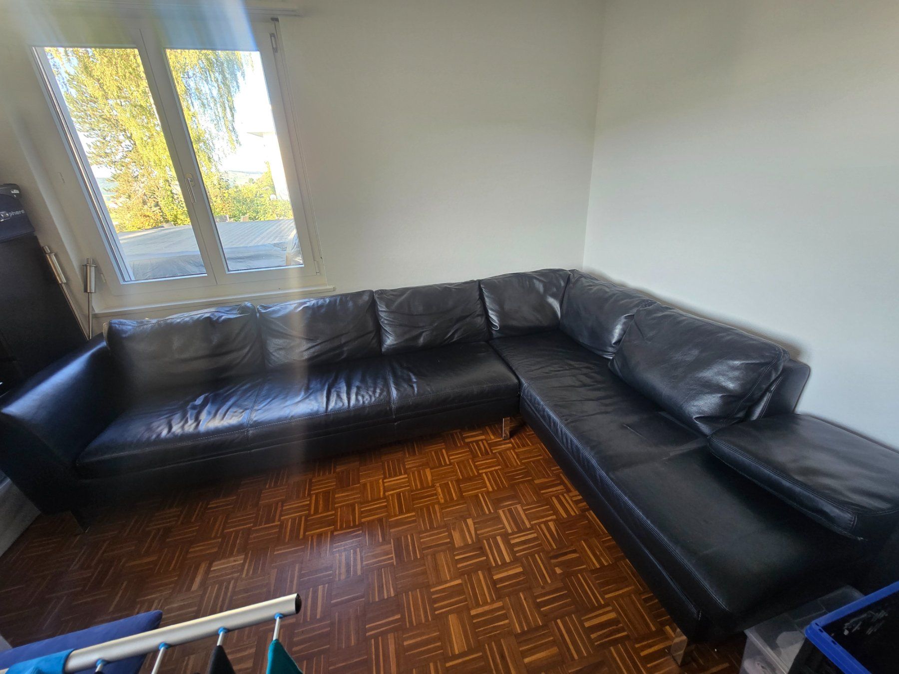 Sofas: Sofa aus Echtem Leder Schwarz – Gebraucht aus Konolfingen von mobilzaunshop 1