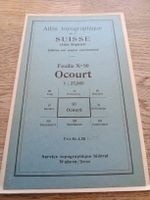 Atlas topographique Suisse Siegfried 1:25000 Ocourt