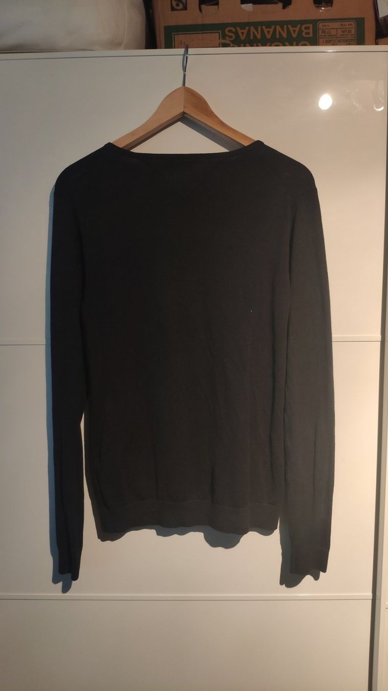 Tommy Hilfiger Pullover & Sweatshirts: Tommy Hilfiger V-Neck Pullover Denim schwarz gebraucht – Gebraucht aus Zürich von Engiadina75 2