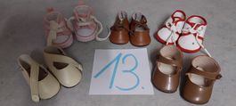 5Paar Puppenschuhe