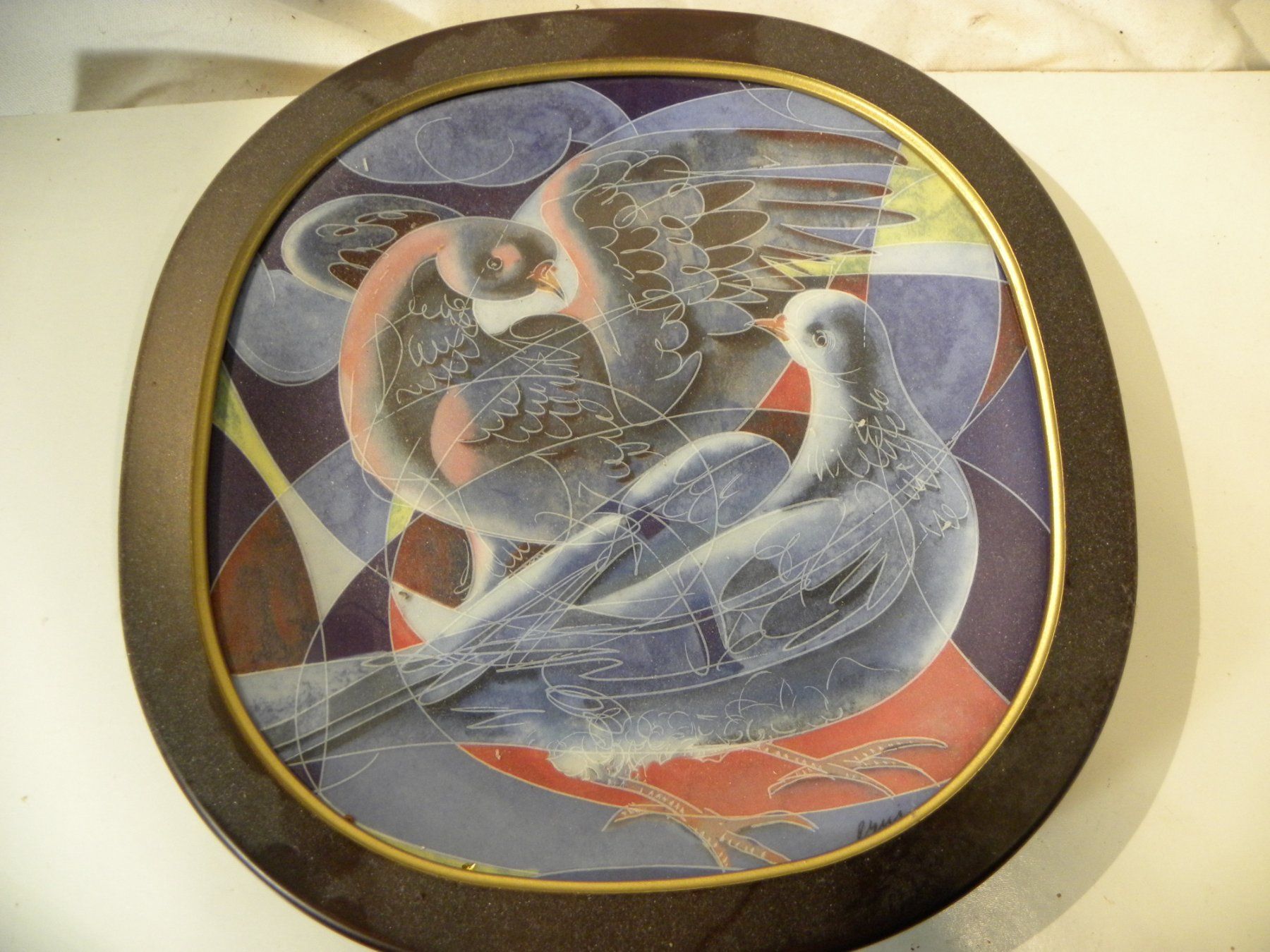 Rosenthal Teller: Rosenthal Sammlerteller Hans Erni "Friedenstauben" – Gebraucht aus Reinach von Taysalmon 1