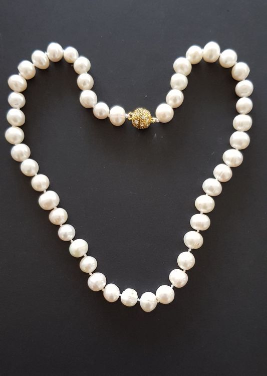 Brins De Perles De Culture D'Eau Douce Blanc Crème - 6-7 Mm - Environ 57 Pièces - Trou 0.6mm - Pour Création De Bijoux - GOMAKERER