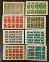 8 postfrische Bogen 1943 - 1957 ** KP 387.--