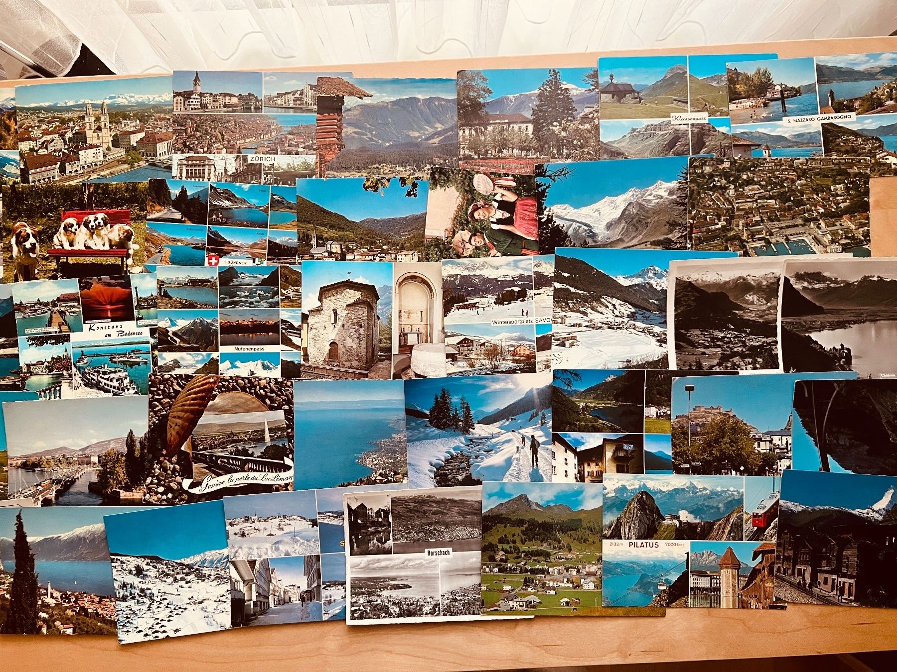 Cartoline postali: Sammlung über 250 Ansichtskarten Schweiz – Usato da Hinwil venduto da Sidi4 2