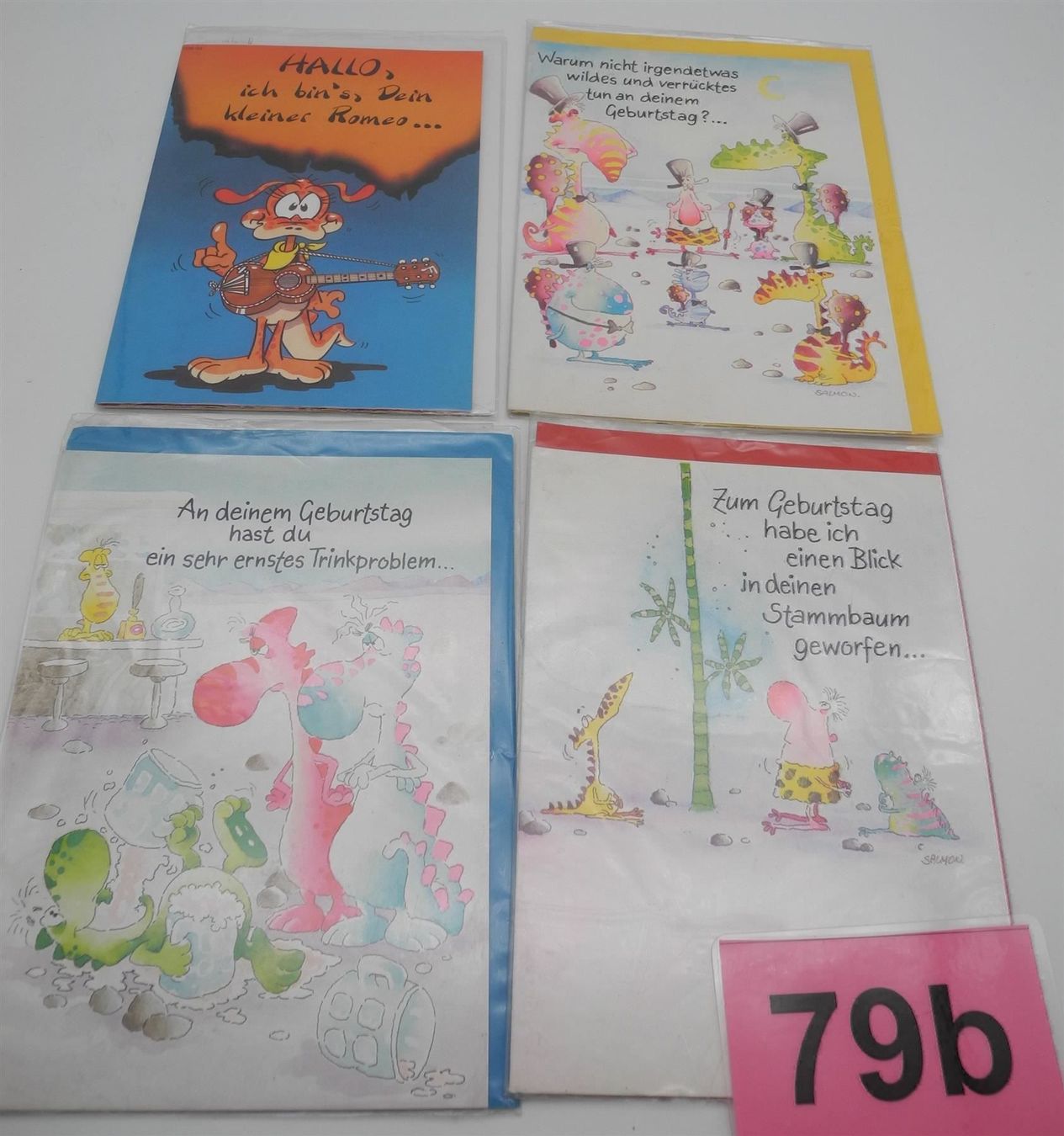 Cartoline: 4 Geburtstagskarten, Nr. 79b – Nuovo e nell'imballaggio originale da Kottwil venduto da Crazyrolf 1