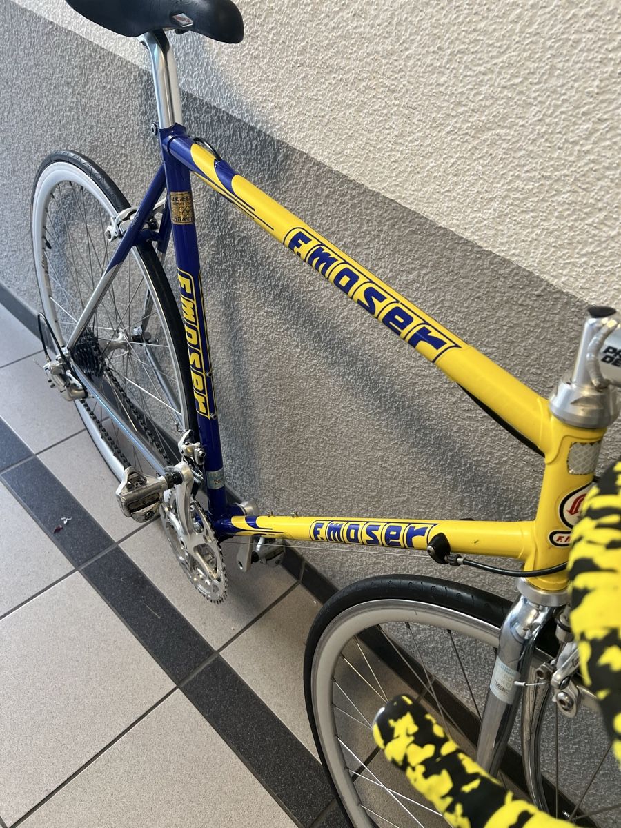 Velos: F. Moser Rennrad Velo, gelb-blau  – Gebraucht aus Kleindöttingen von NextOne 1