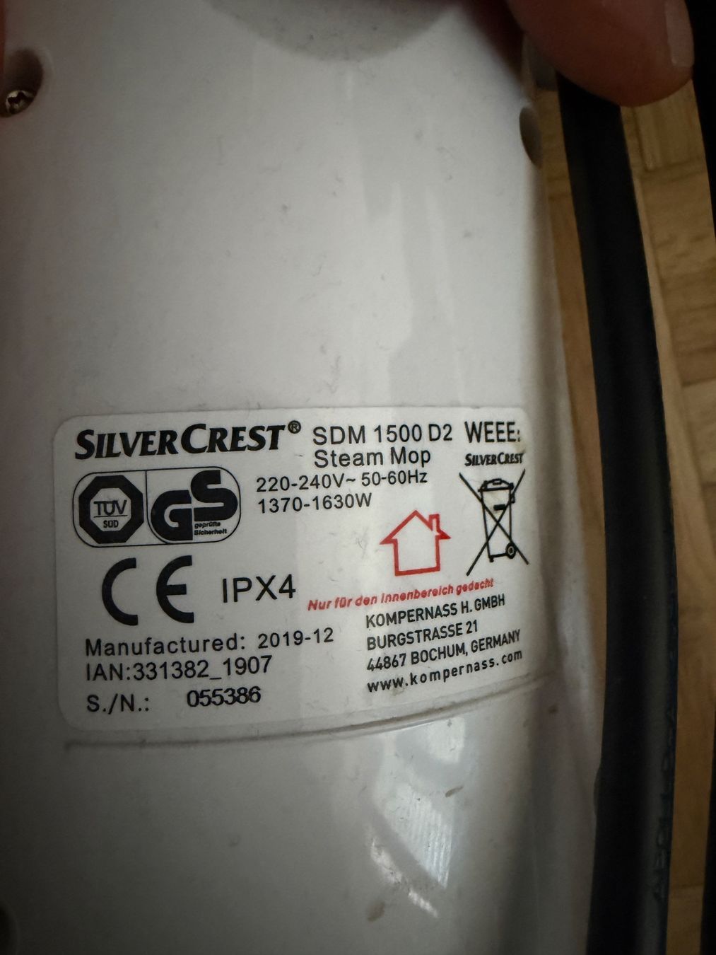 SilverCrest Nettoyeurs à vapeur: Dampfreiniger Silvercrest mit 2 Lappen und Garantie schweize – D'occasion à Oftringen par ste_mp2b 2