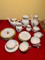 Kaffee-/Tee Service Royal Copenhagen Porzellan Goldener Korb