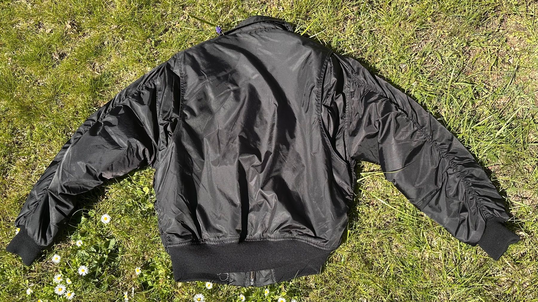 Vestes: Schwarze Bomberjacke, Übergangsjacke Gr. S/M – D'occasion à Illnau par Xanny777 1
