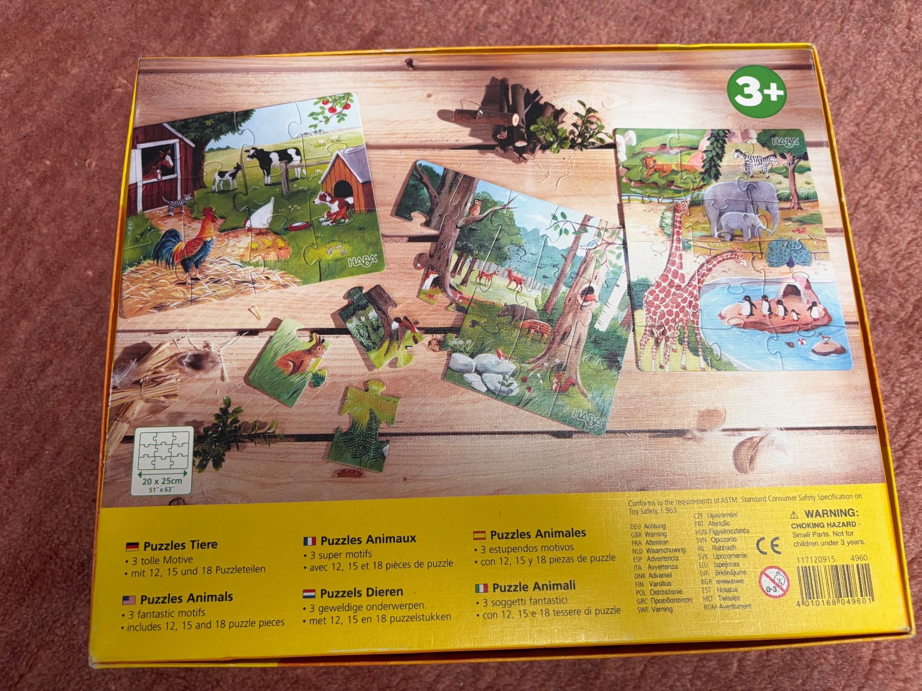Haba Puzzles: Haba Tierpuzzle 3-teilig – Gebraucht aus Adliswil von Berolas 1