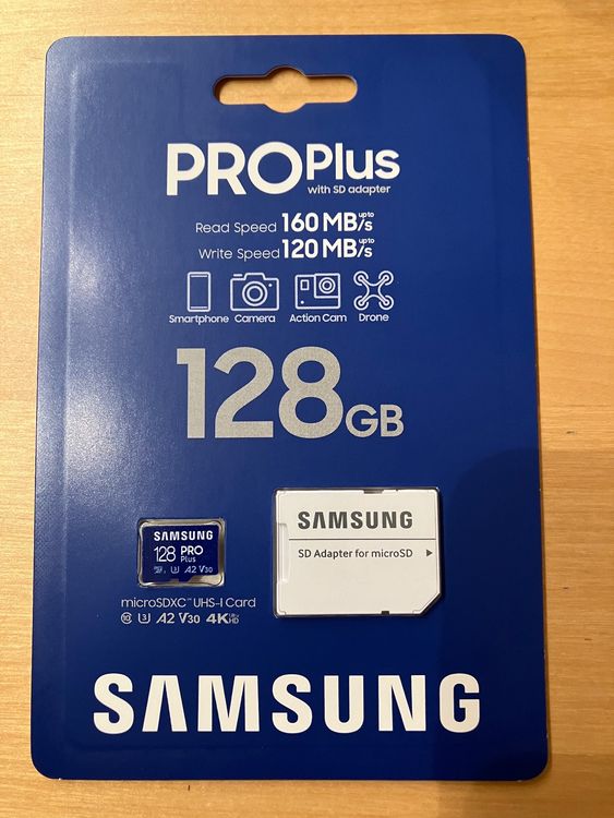 MicroSDXC Samsung Pro PLUS 128GB Neu | Kaufen auf Ricardo