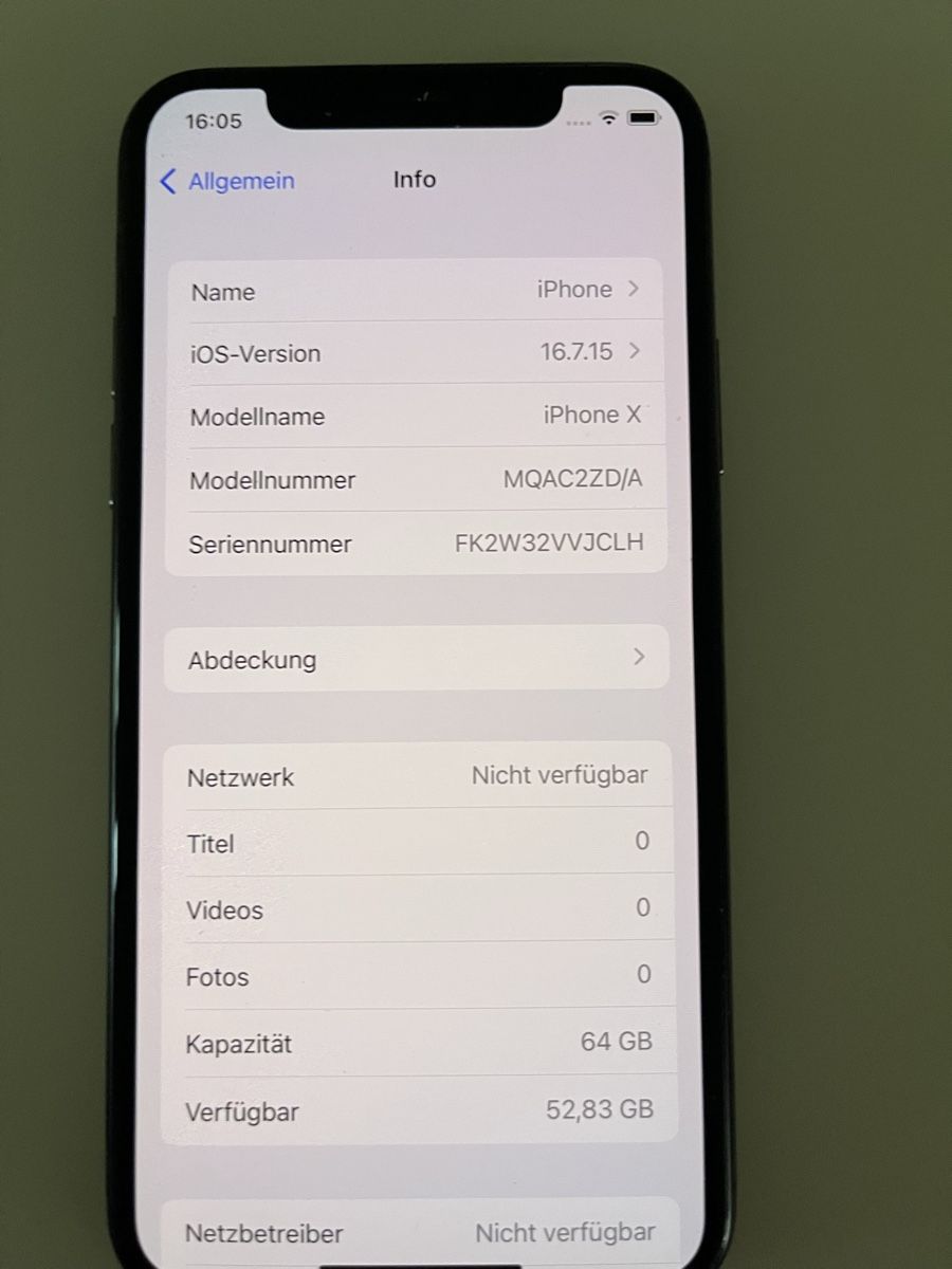 Apple Telefoni cellulari / Smartphones: iPhone X – Usato da Winterthur venduto da Bambus6 3