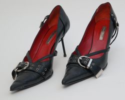 Escarpins femme Gianmarco Lorenzi en cuir noir