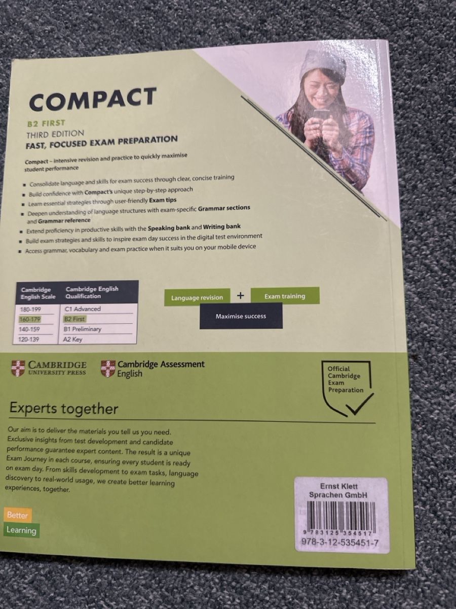 Bücher: Cambridge Compact B2 First Student's Book Third Edition – Neu (gemäss Beschreibung) aus Baltschieder von YmroBe 2