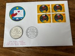 20-Franken-Gedenkmünze 150 Jahre Schweizer Post 1999