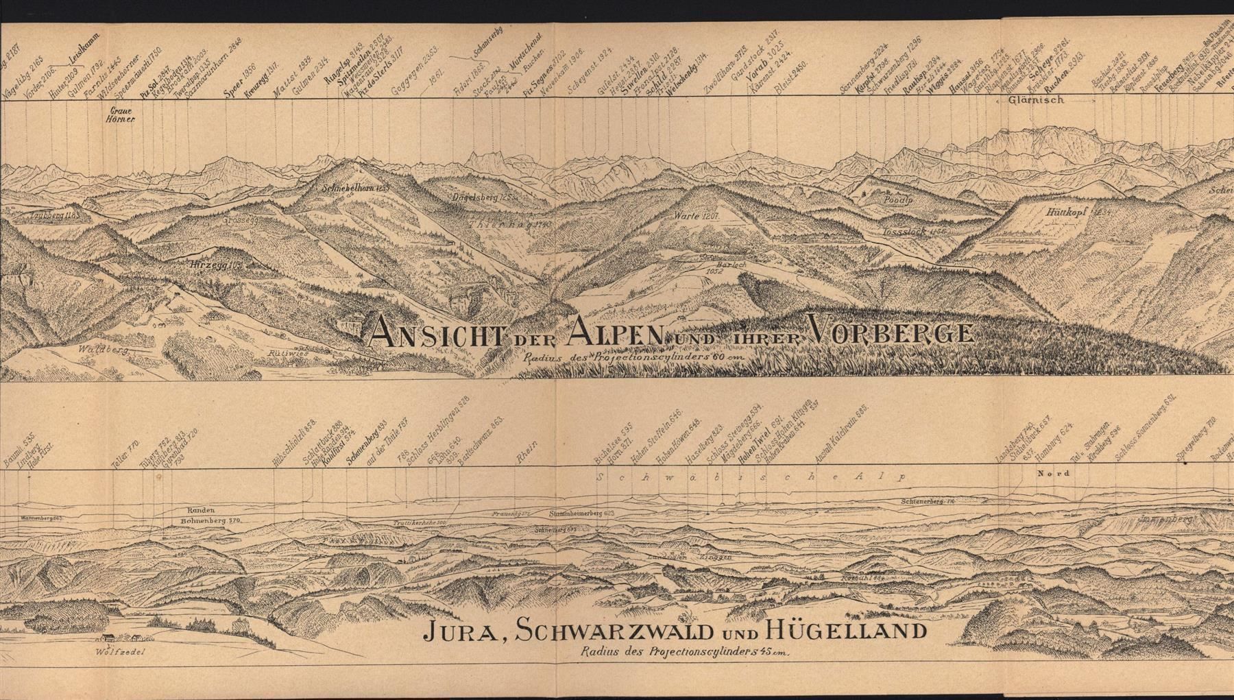 Stiche: Hörnli Panorama 1895 – Gebraucht aus Rafz von Helvet32 1