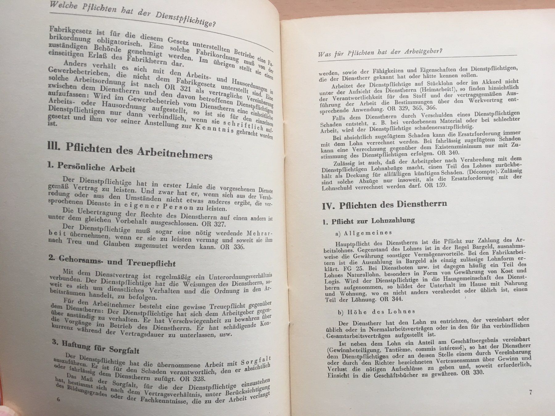 Bücher: Der Dienstvertrag - E. Lienhart – Gebraucht aus Grenchen von Kogi7 4