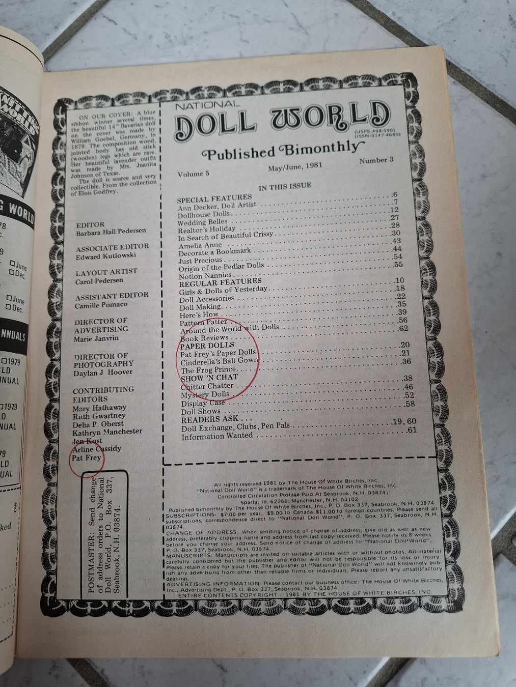 Riviste & Magazine: Vintage Doll World Heft Juni 1981 – Usato da Rafz venduto da Isidorro1 1