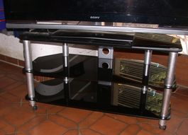 Fernsehmöbel in Glas