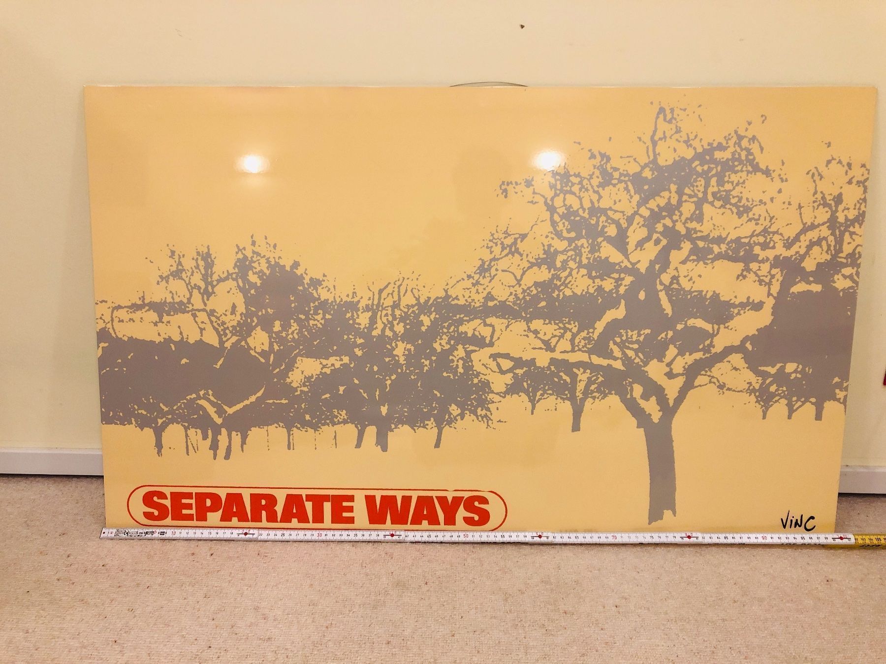 Dipinti: Tableau  - VINC  "Separate ways"- 2006 – Nuovo e nell'imballaggio originale da Veyrier venduto da Szurkemaci 2